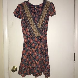 Francesca’s Blue River Wrap Dress